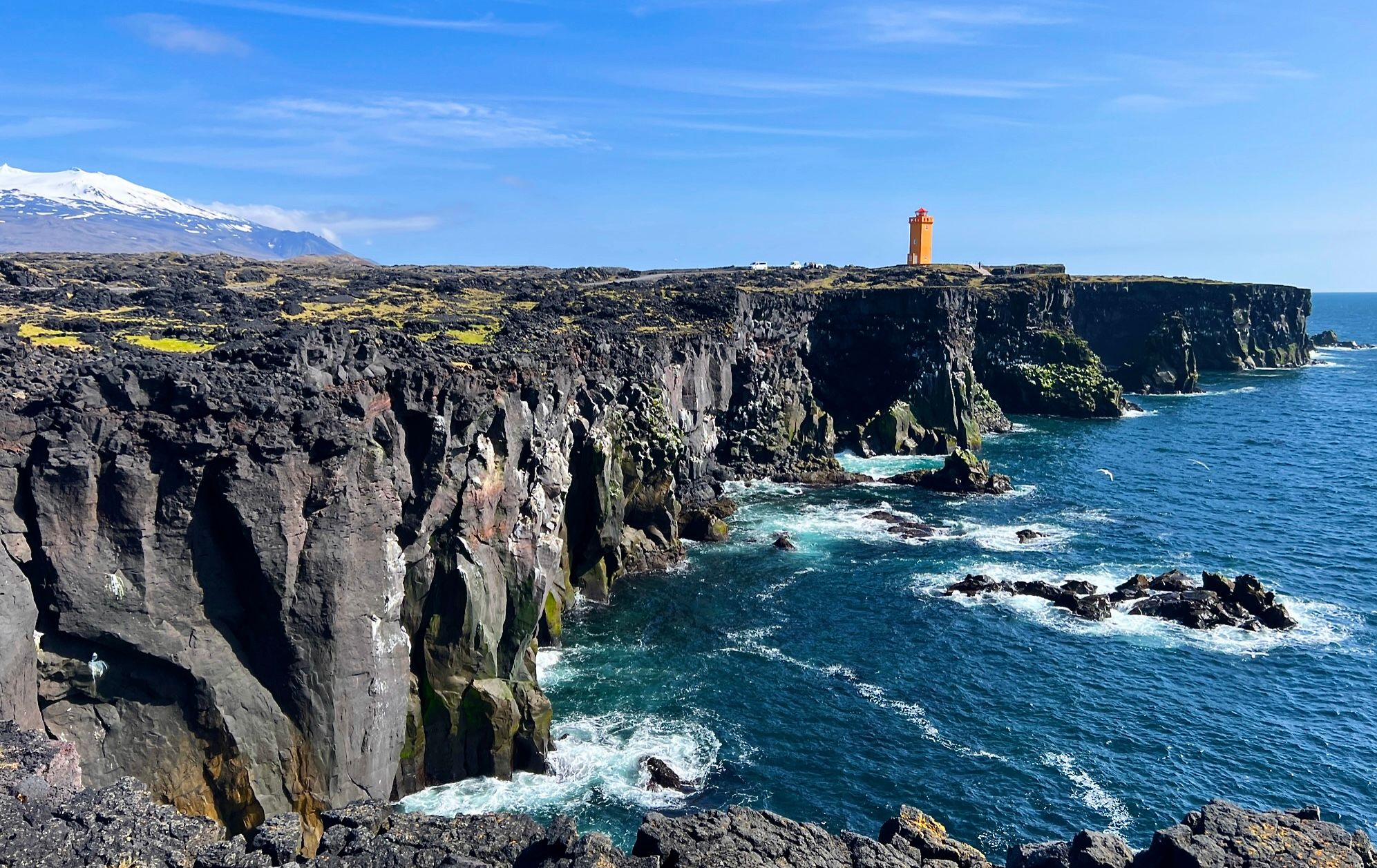 Lighthouse on top of a cliff